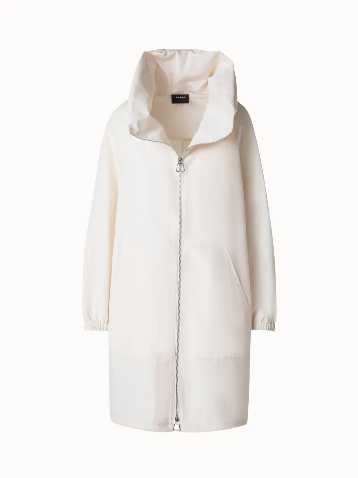 Silk Taffeta Parka with Hood Akris