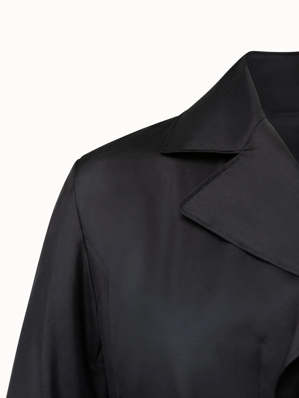 Silk Taffeta Trench Coat Akris