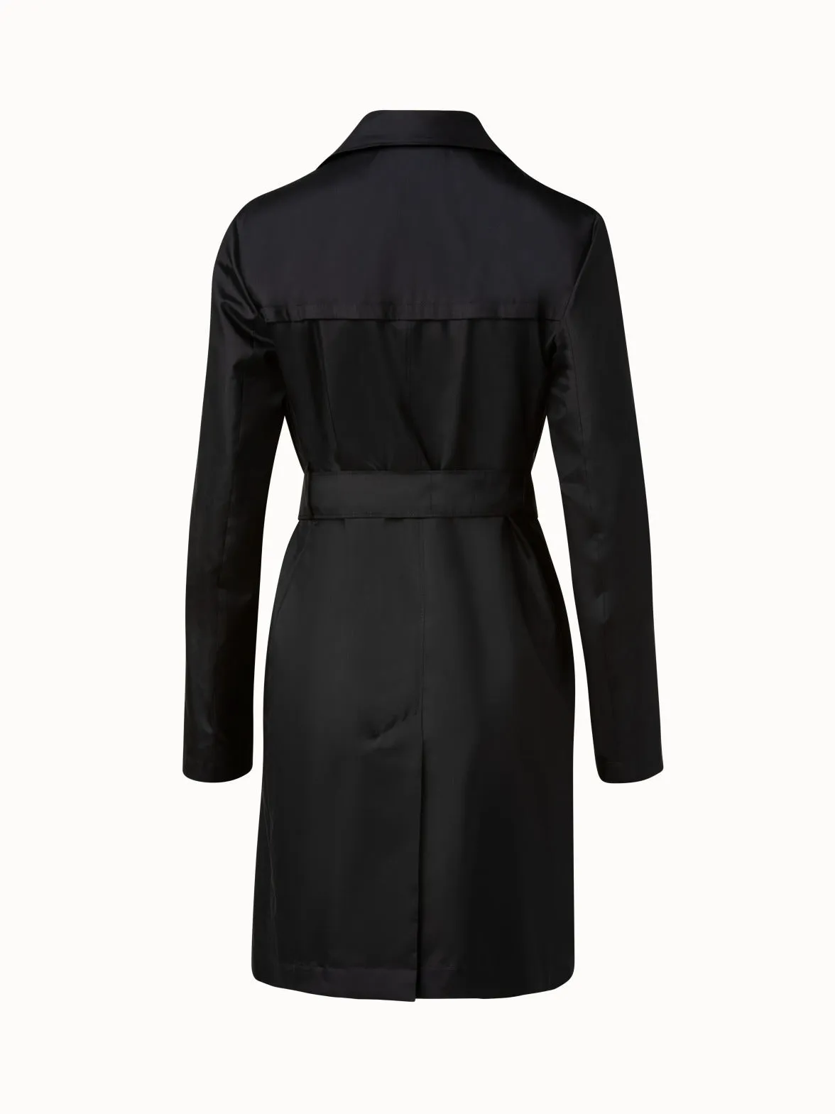Silk Taffeta Trench Coat Akris