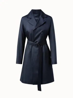 Silk Taffeta Trench Coat Akris