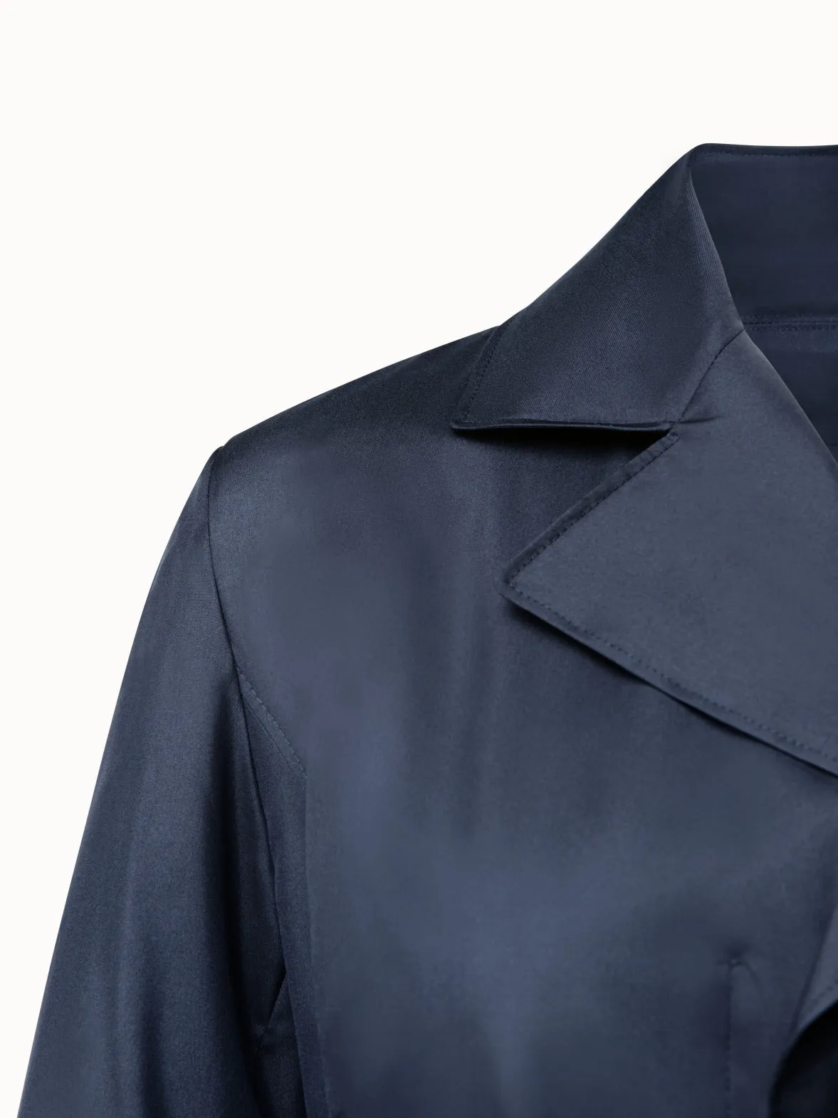 Silk Taffeta Trench Coat Akris
