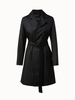 Silk Taffeta Trench Coat Akris