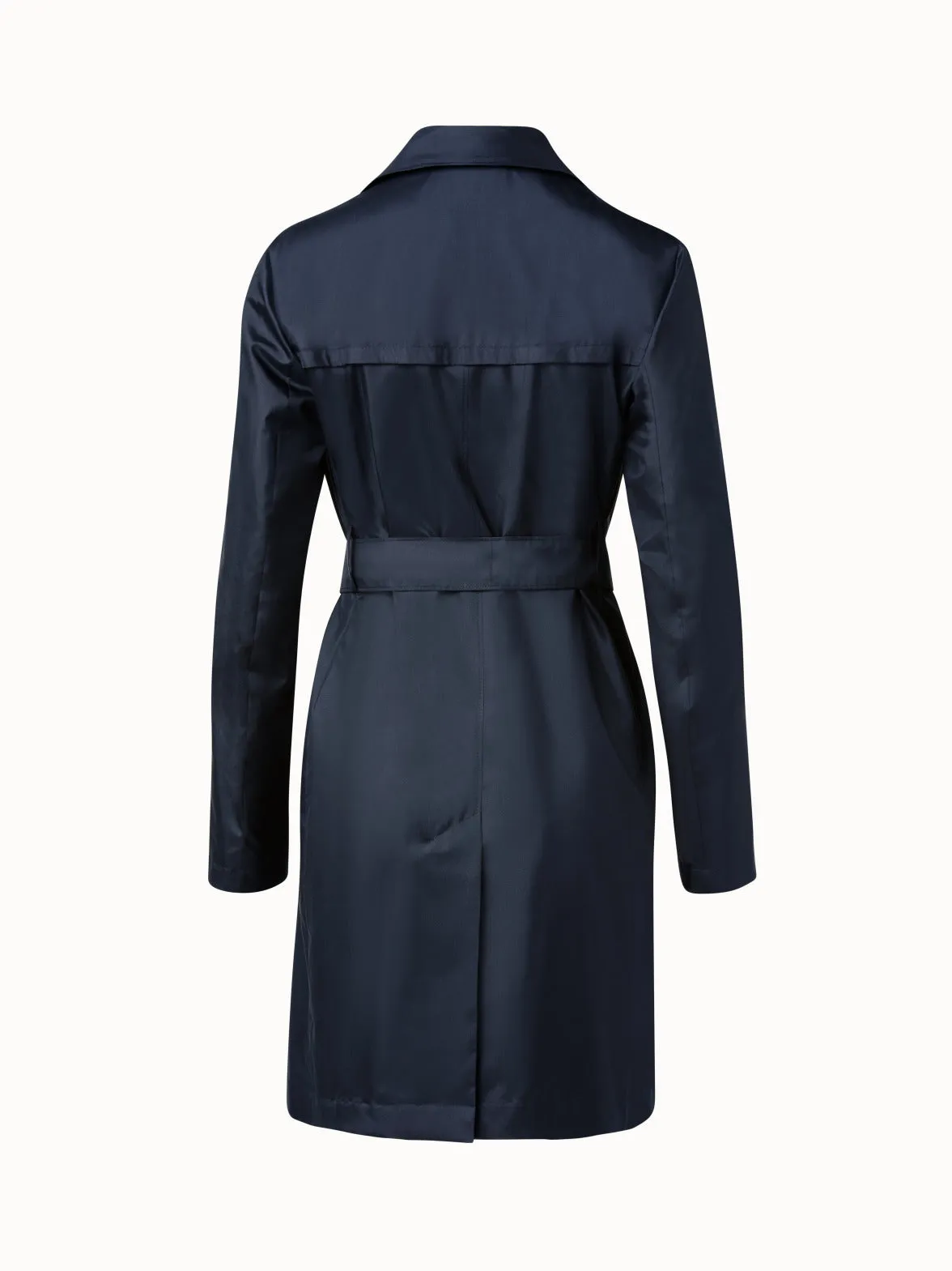 Silk Taffeta Trench Coat Akris