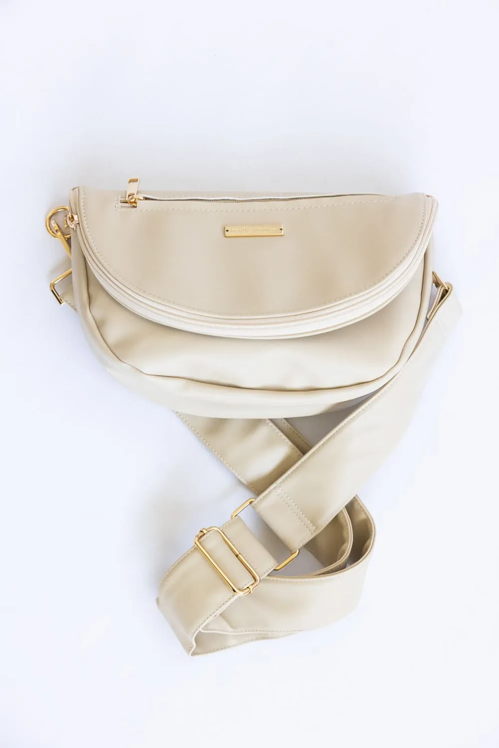 Simply Southern Charleston Leather Crossbody Bag in Cream | 0125-BAG-LTHR-CRSBDY-CHRL-CRM