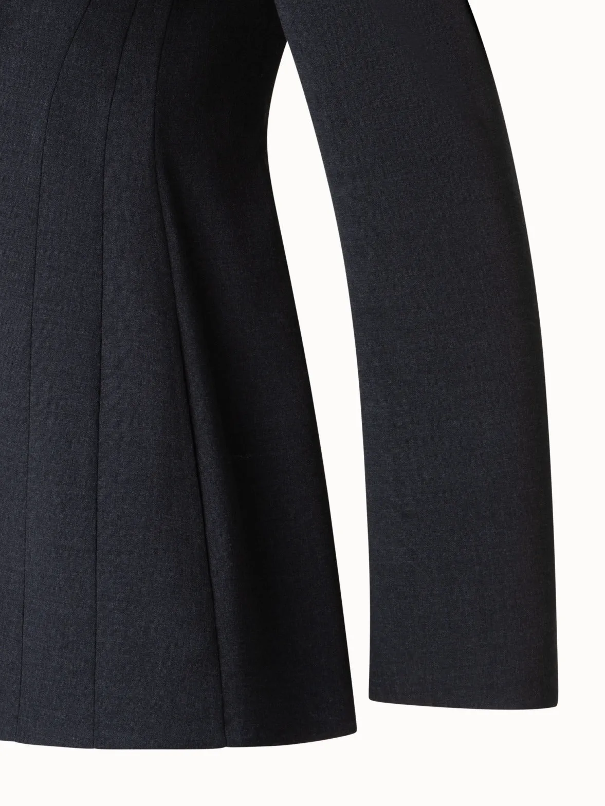 Single Breasted Blazer in Wool Double-Face Akris