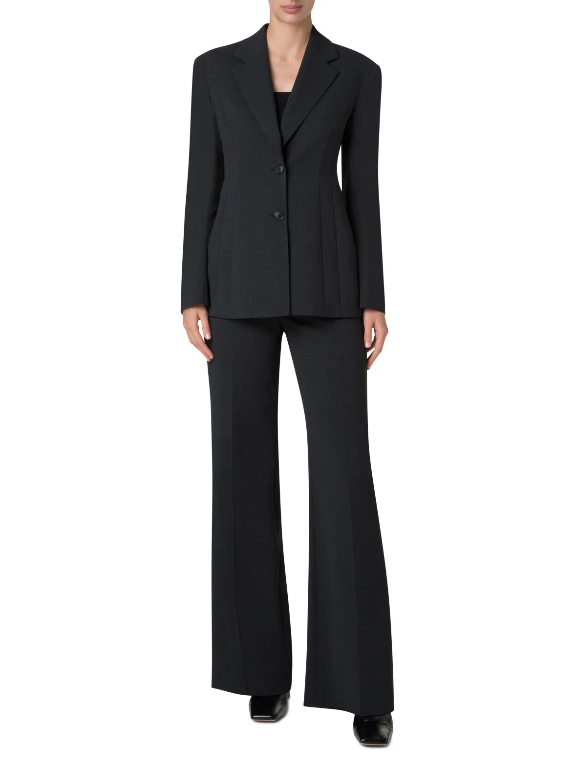 Single Breasted Blazer in Wool Double-Face Akris