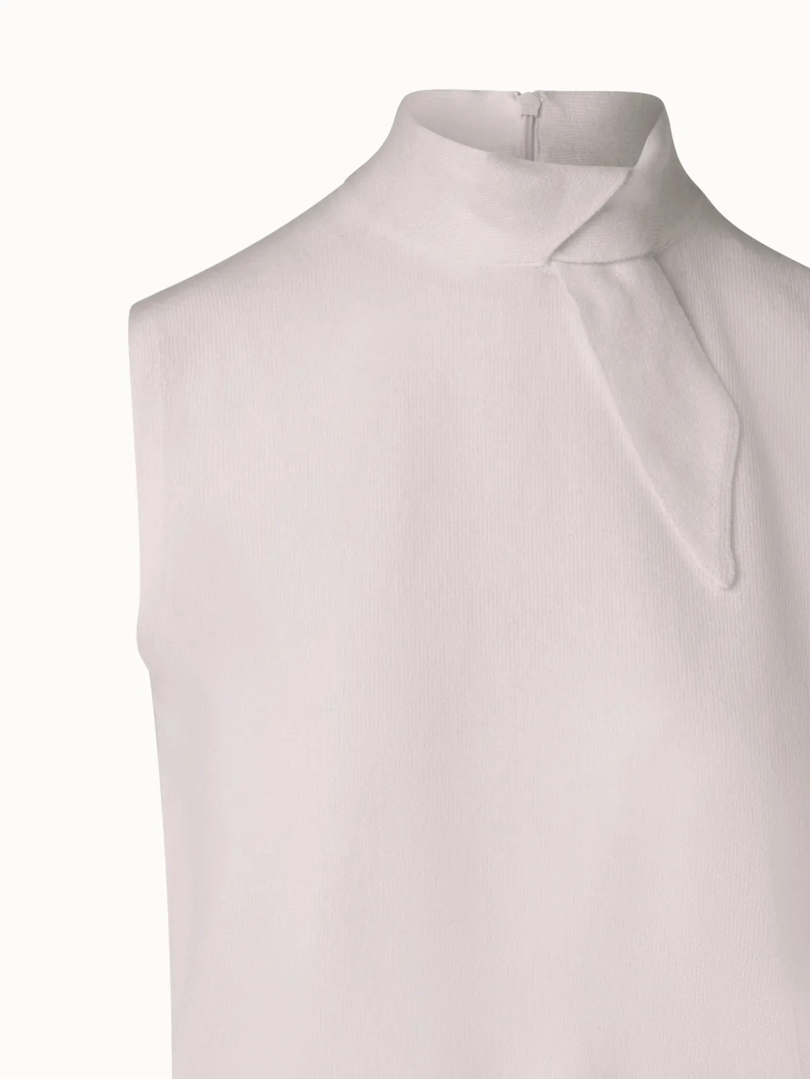 Sleeveless 100% Cashmere Knit Top with Knot Akris