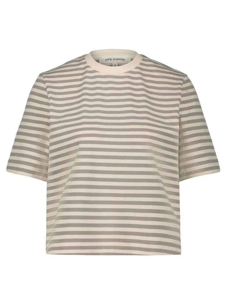 Sofie Schnoor T-Shirt Grey Striped