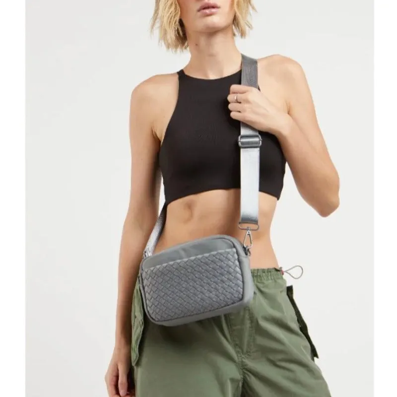 Sol and Selene Inspiration Woven Crossbody - Grey
