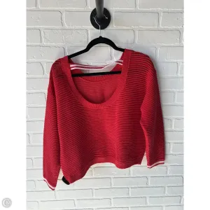 Sweater By Daily Practice By Anthropologie In Red & White, Size: Xs