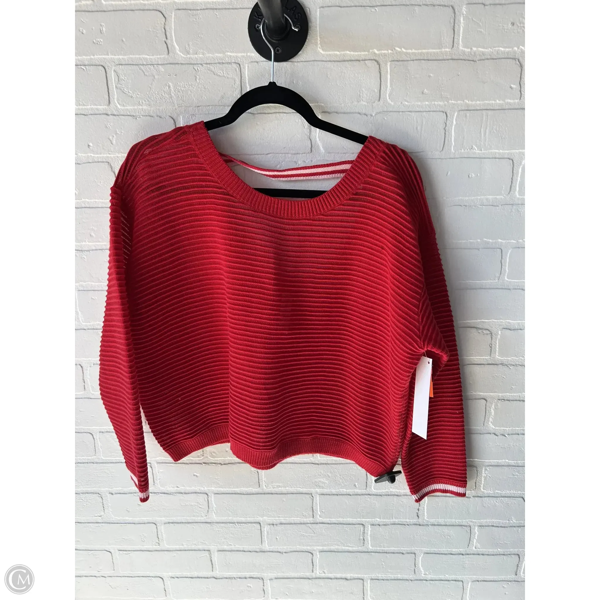 Sweater By Daily Practice By Anthropologie In Red & White, Size: Xs