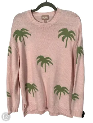 Sweater By Mumu In Green & Pink, Size: Xs