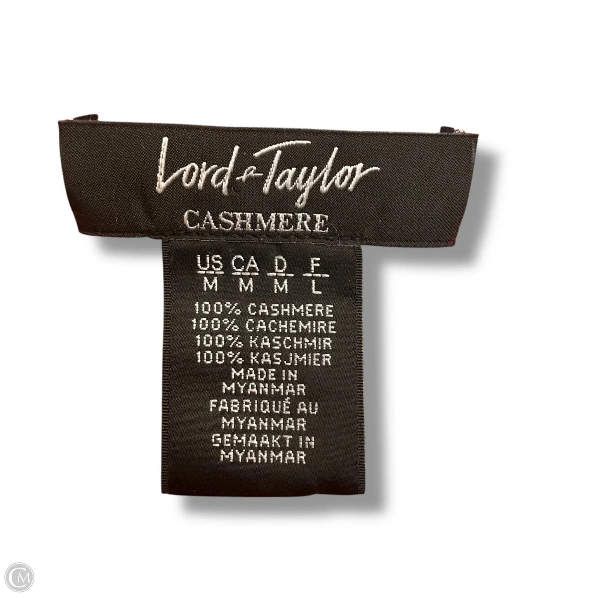 Sweater Cashmere By Lord And Taylor In Red, Size: M