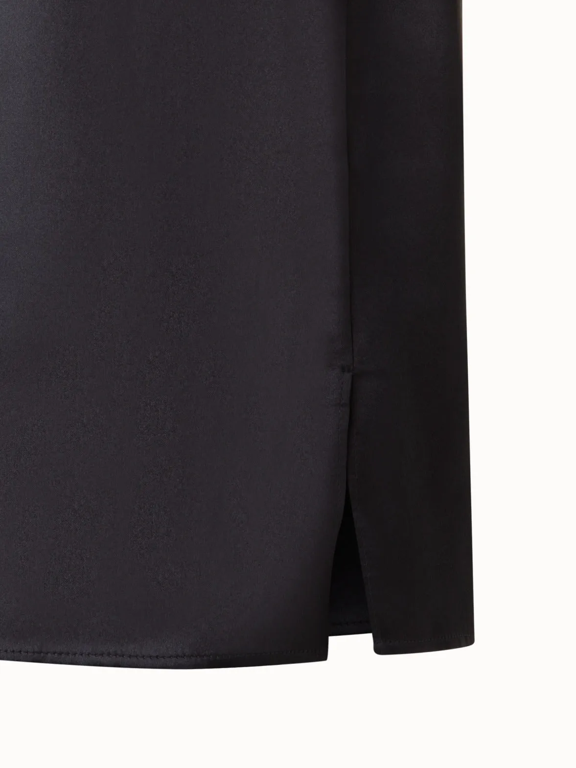T-Shirt Blouse in Silk Satin Akris