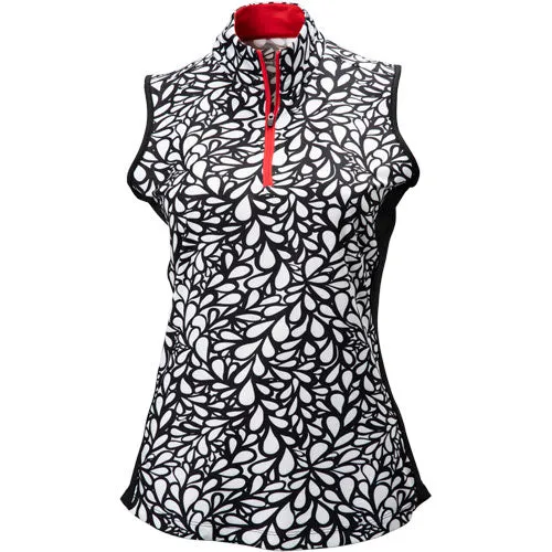 TGW Women’s Raindrop Inset Sleeveless Golf Polo Size XL