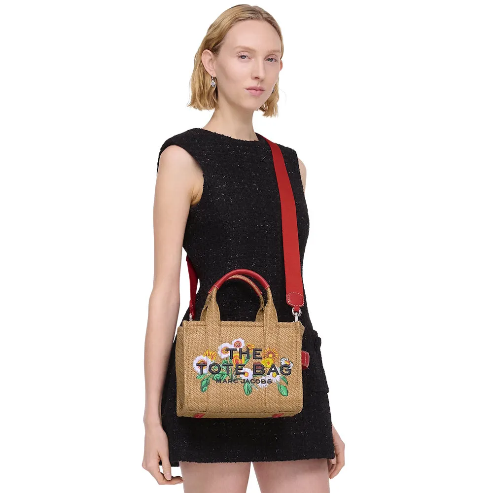 THE DAISY WOVEN SMALL TOTE BAG