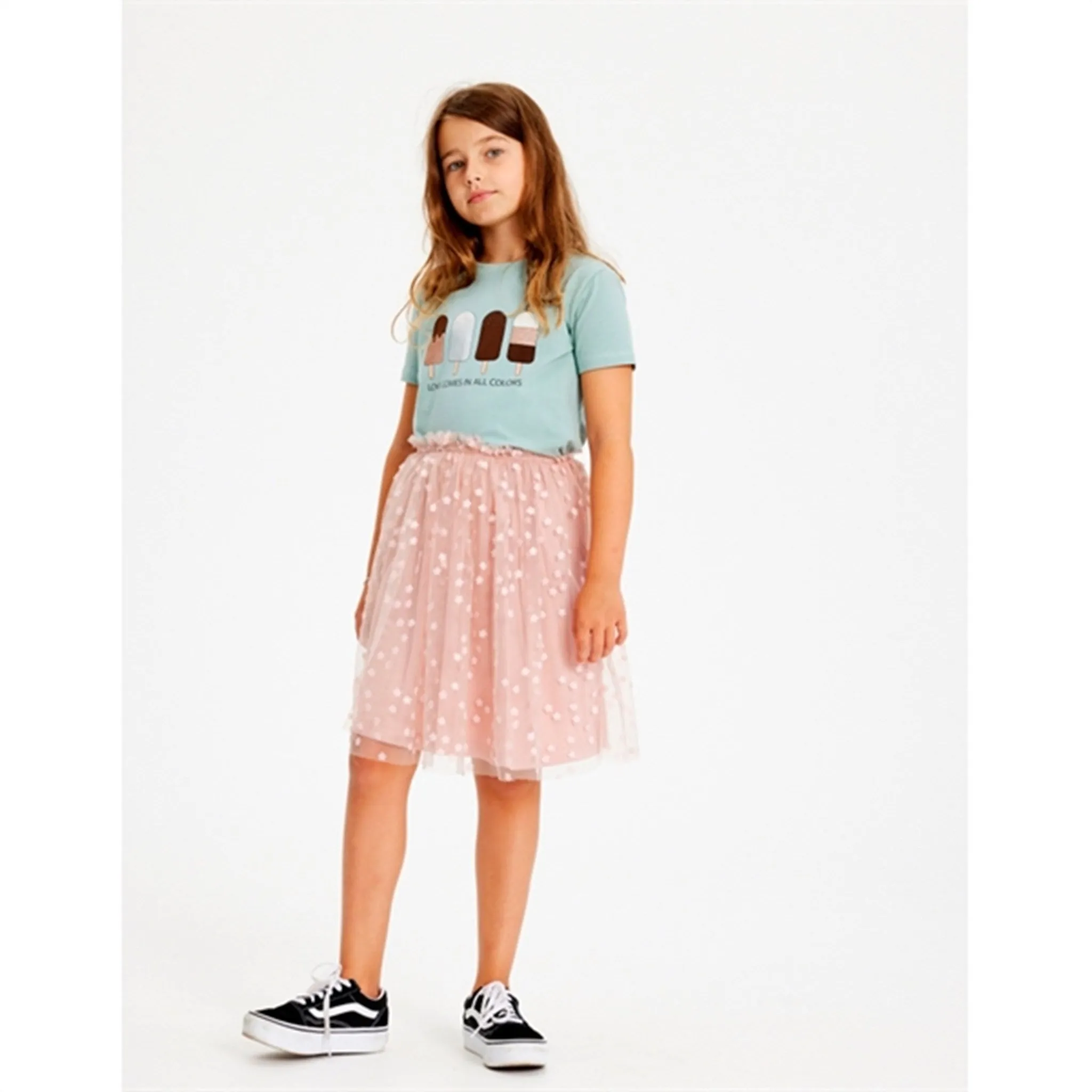THE NEW Peach Beige Gracelyn Skirt
