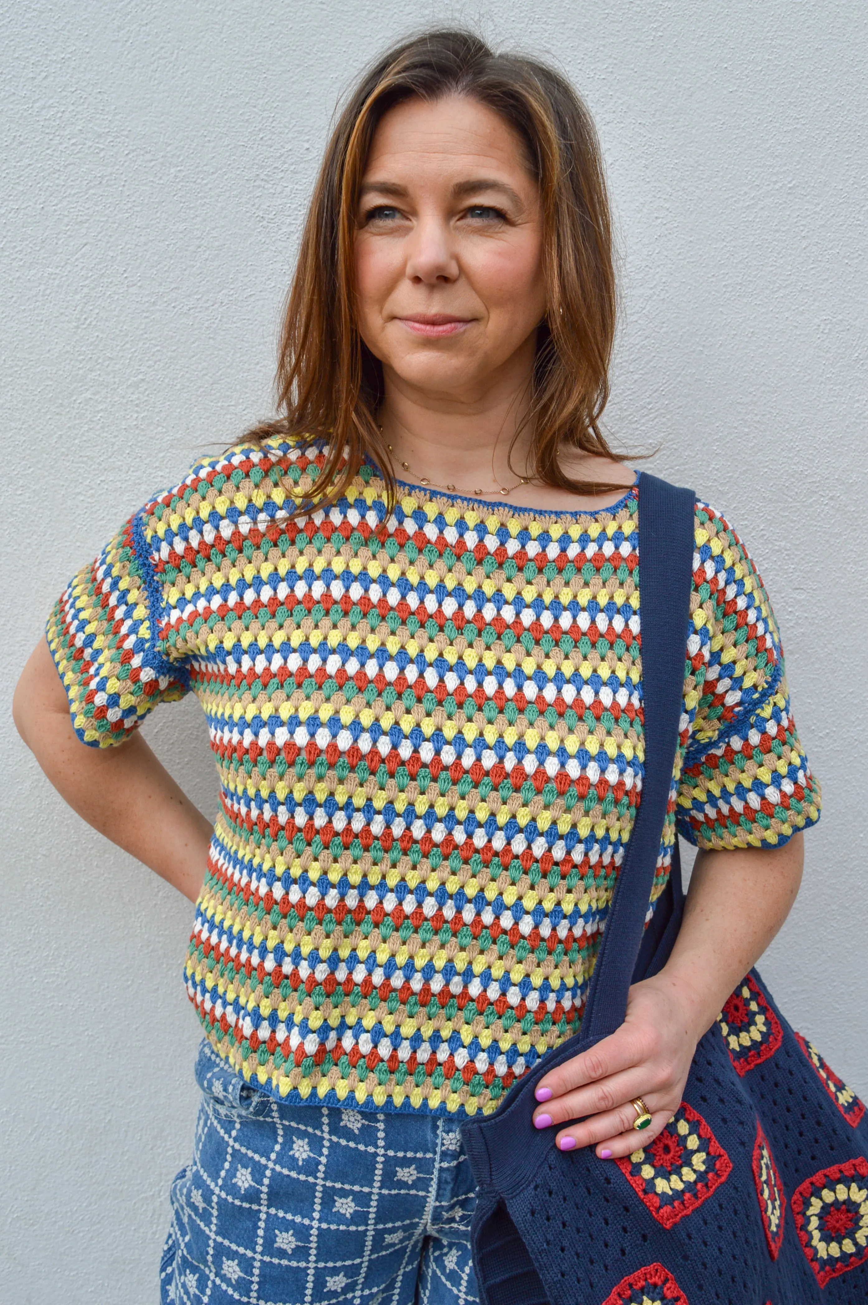 The New Society Serifos Crochet Jumper