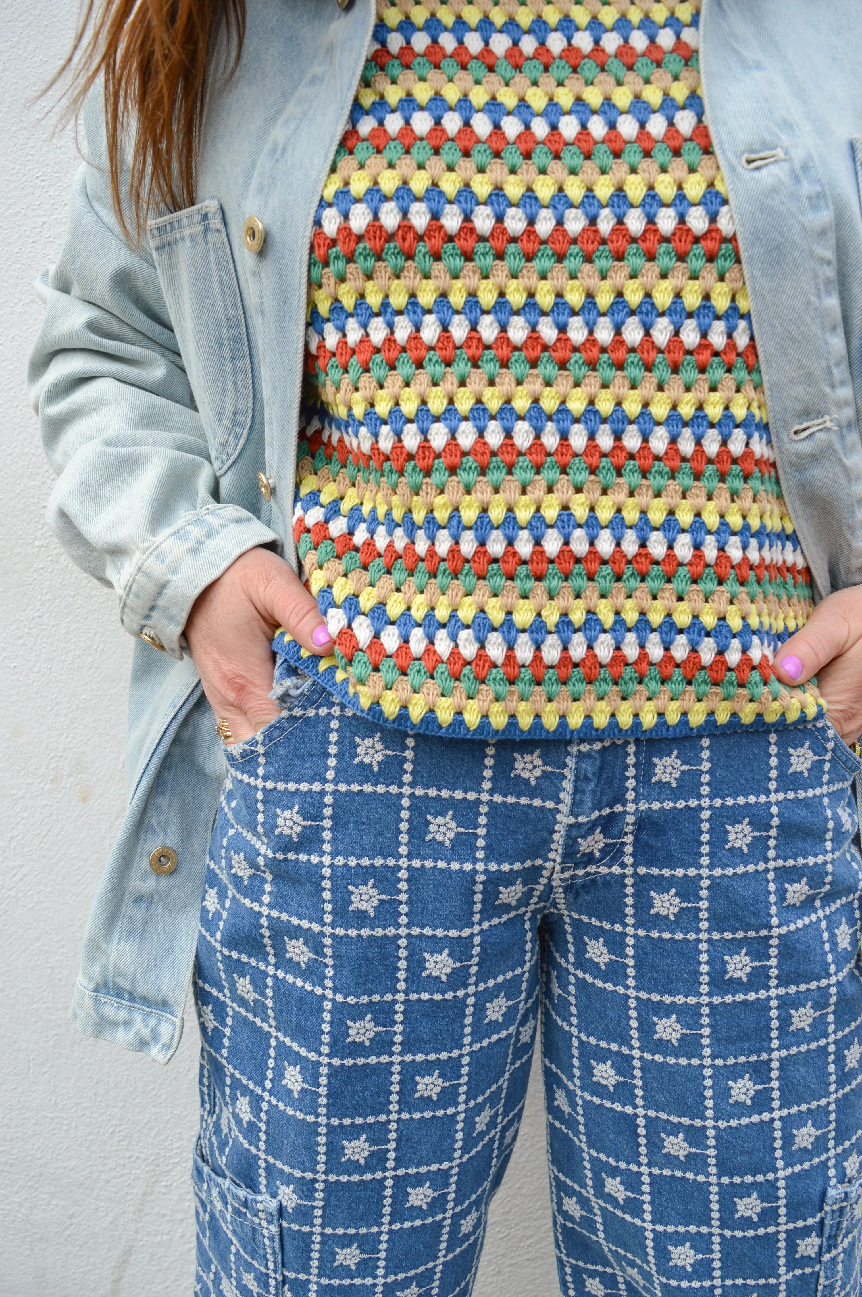 The New Society Serifos Crochet Jumper