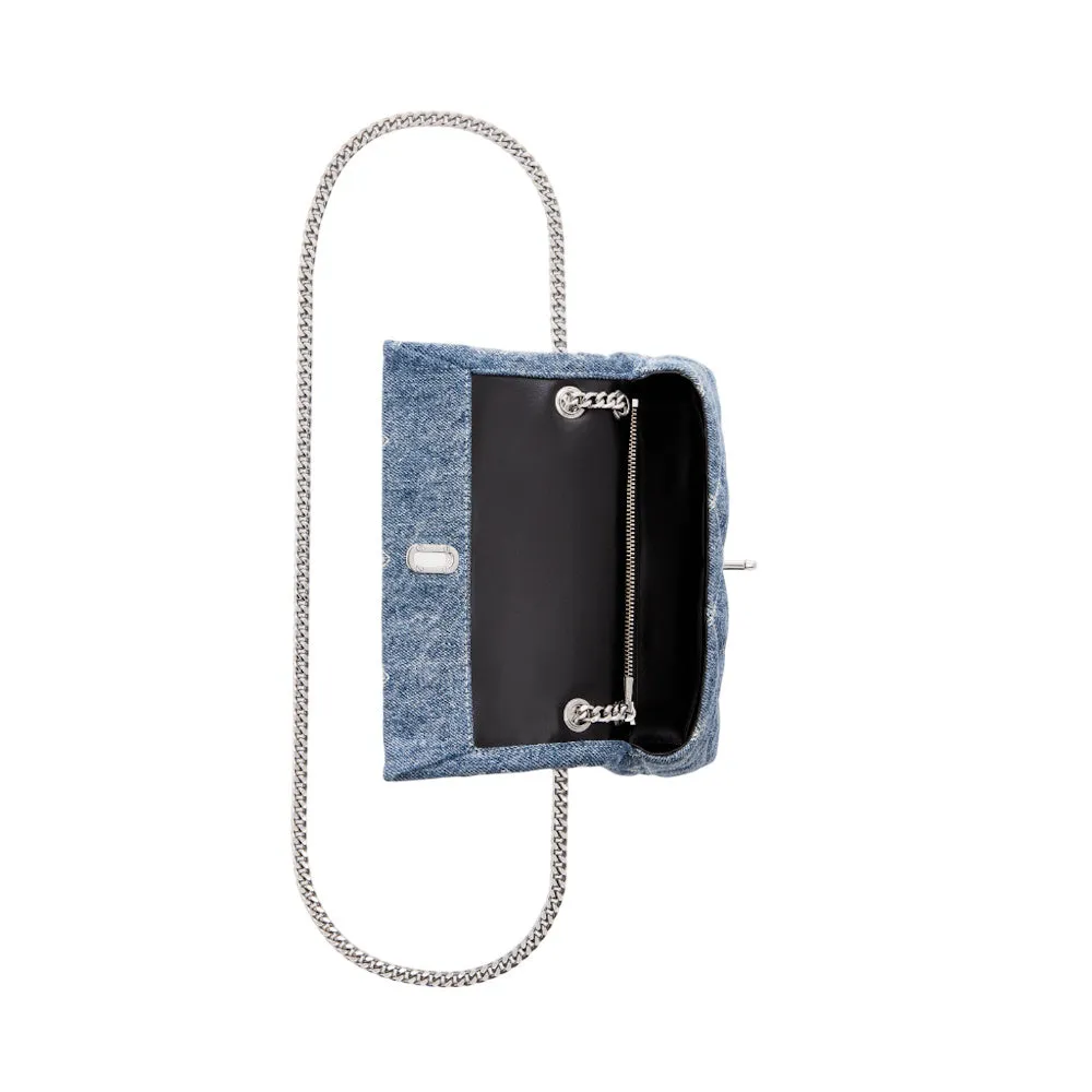 THE QUILTED DENIM DUAL CHAIN MINI BAG