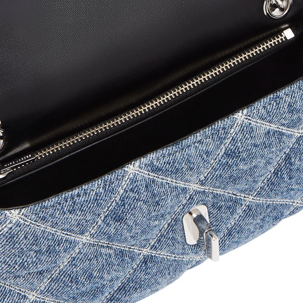 THE QUILTED DENIM DUAL CHAIN MINI BAG
