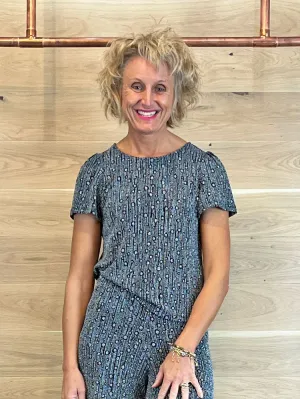 Traffic People Disco Hangover Top Blue