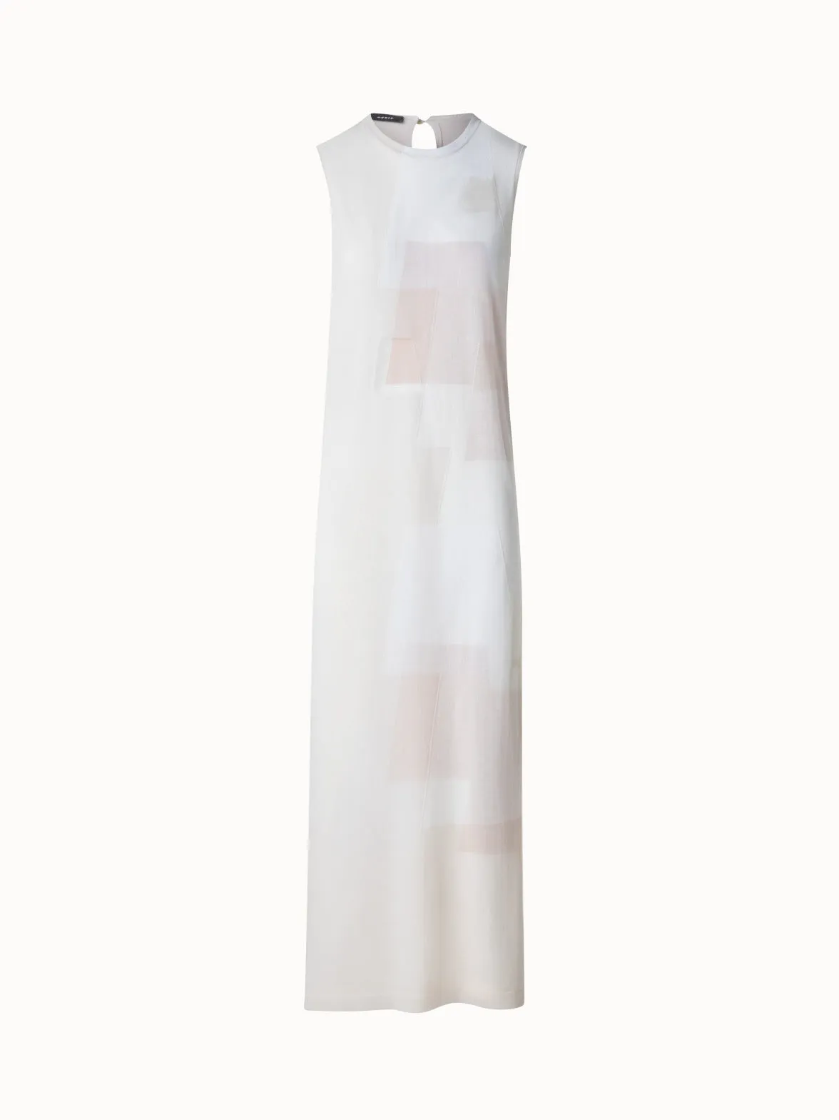 Tube Knit Dress in Trapezoid Intarsia 
