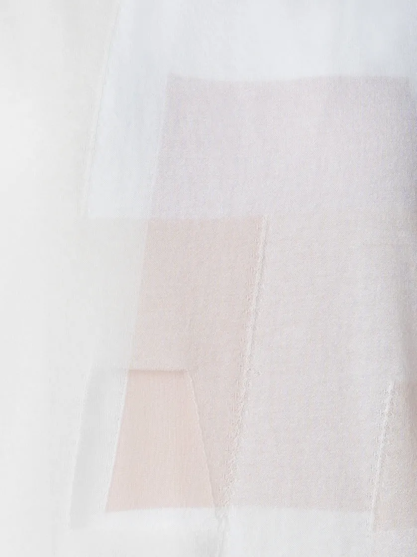 Tube Knit Dress in Trapezoid Intarsia 