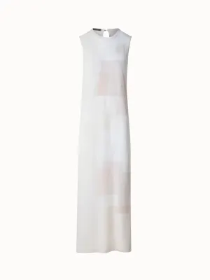 Tube Knit Dress in Trapezoid Intarsia 