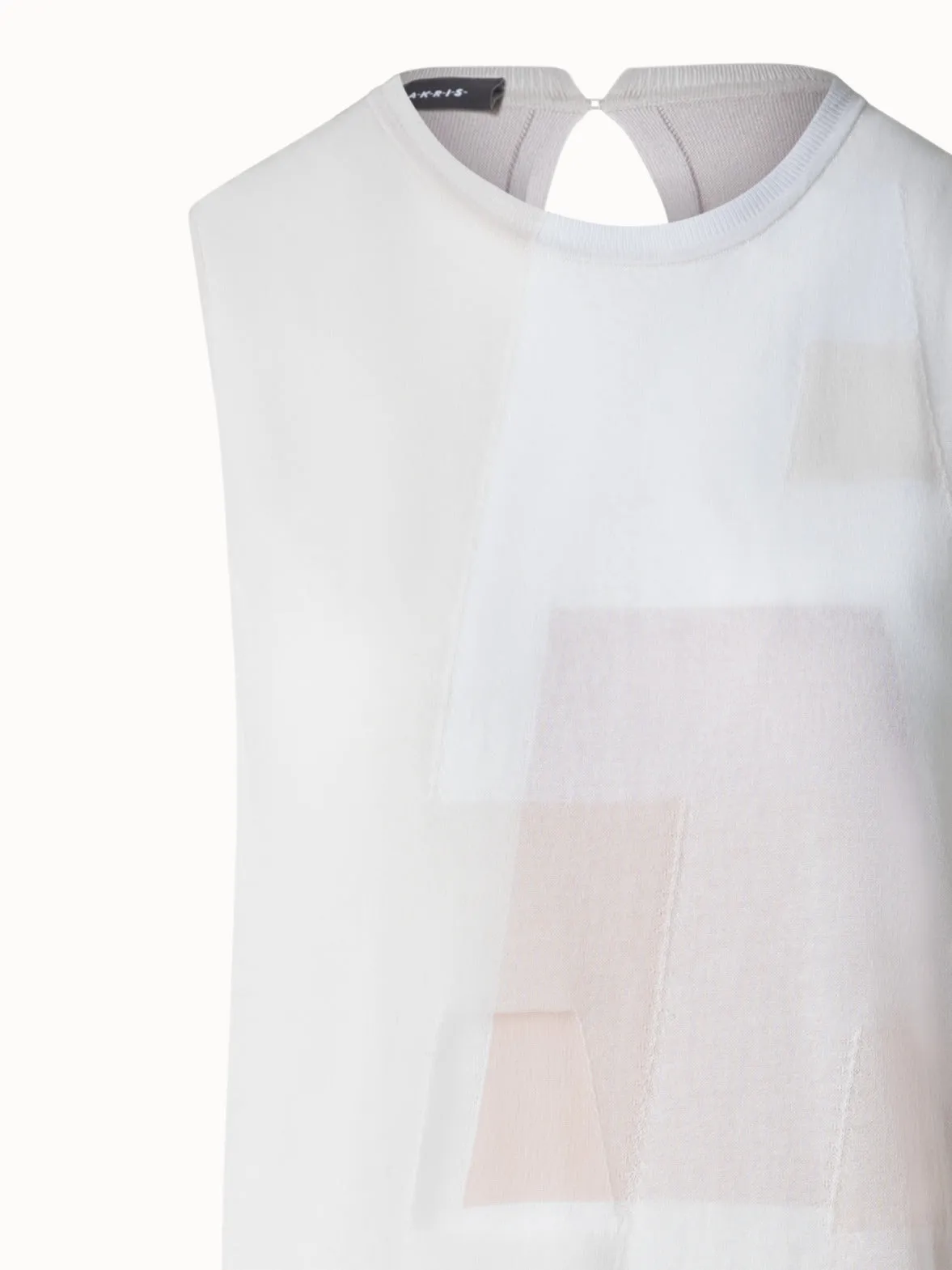 Tube Knit Dress in Trapezoid Intarsia 