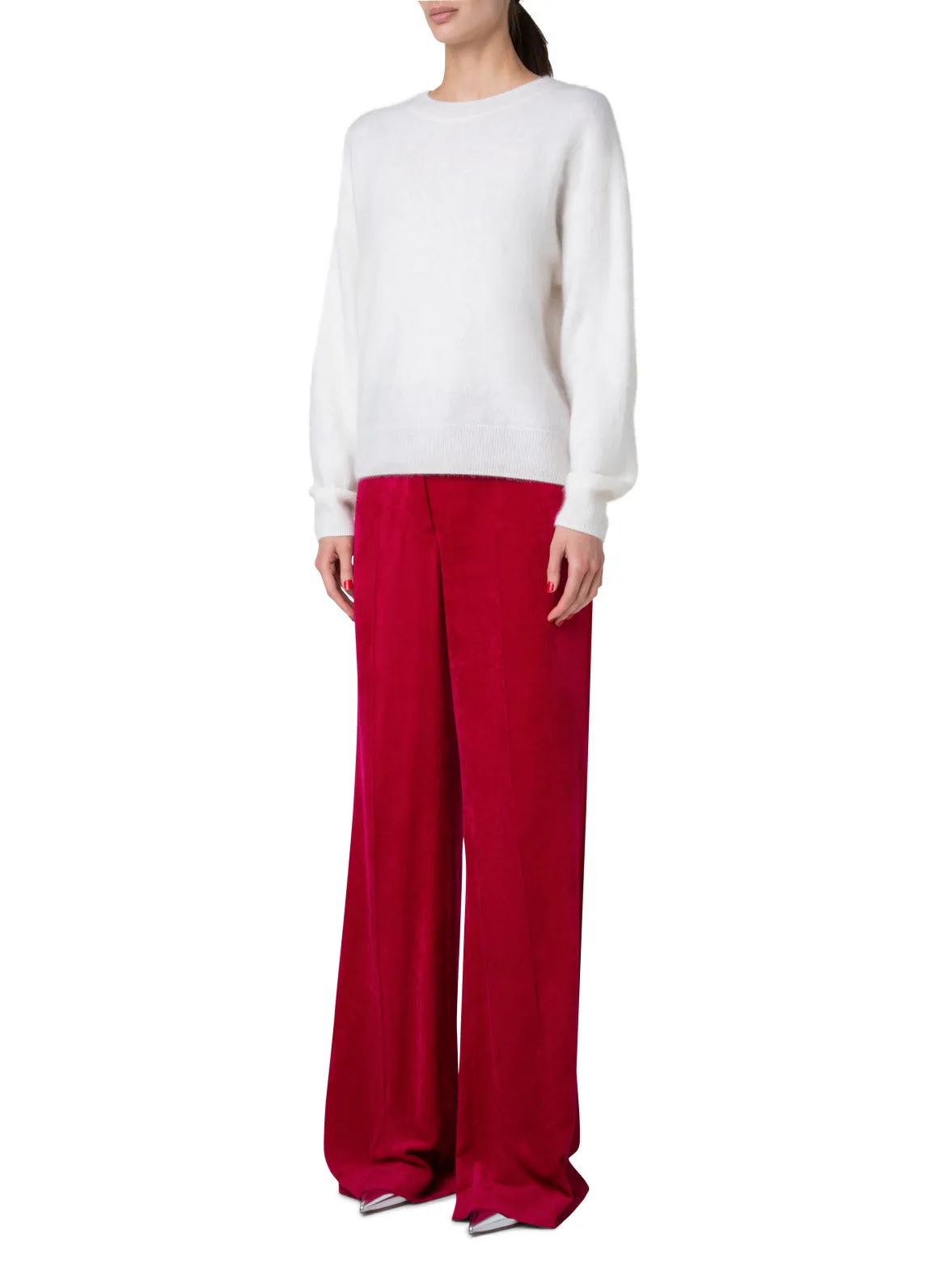 Ultra-Soft Long Sleeve Cashmere Sweater Akris