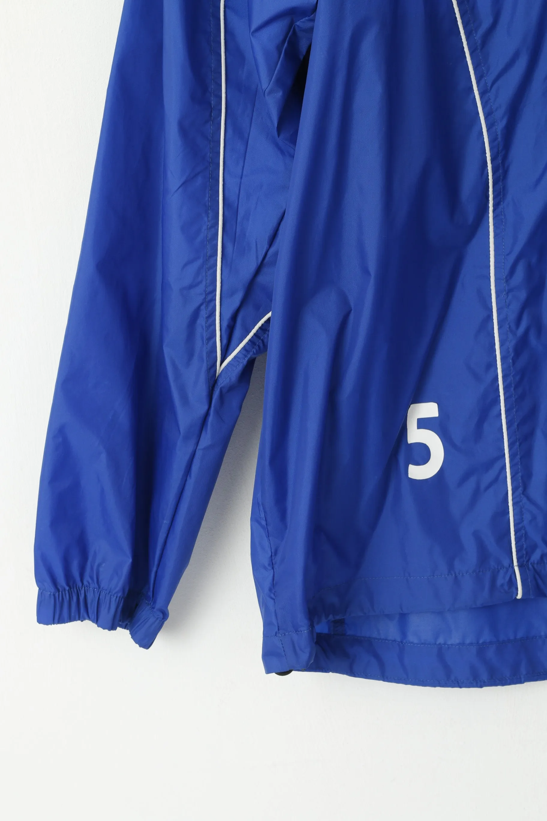 Umbro Men XL Jacket Blue Nylon TUIL Tromsdalen Football Rainproof Training Top
