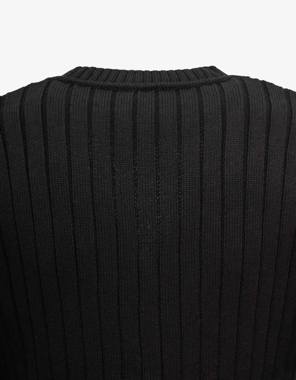 Valentino Black VLogo Cardigan