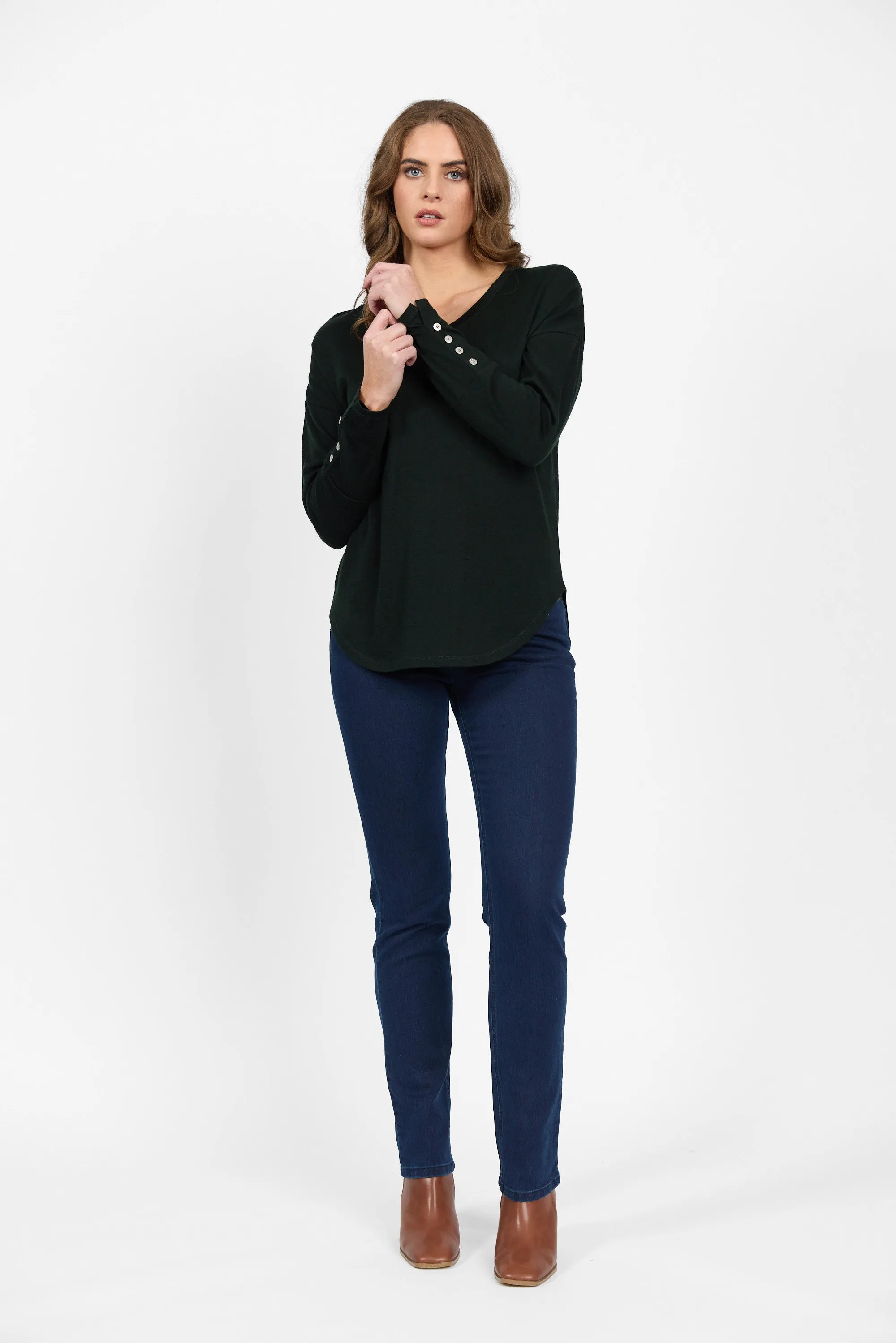 Vassalli - Merino Top - 4465 - Forest