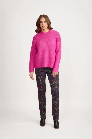 Vassalli - Sweater - 1081 - Magenta - $99 - Mohair Wool  Blend