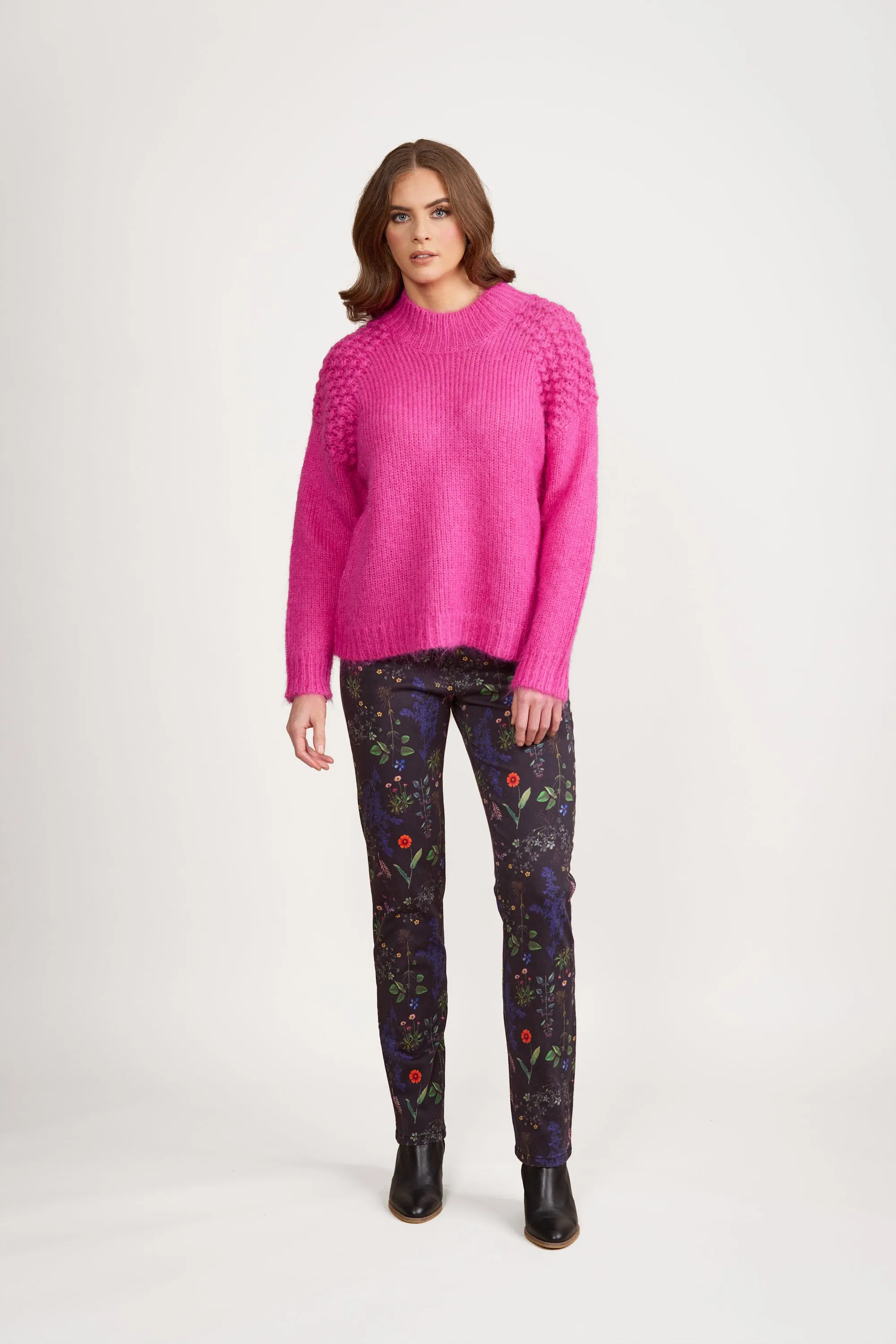 Vassalli - Sweater - 1081 - Magenta - $99 - Mohair Wool  Blend