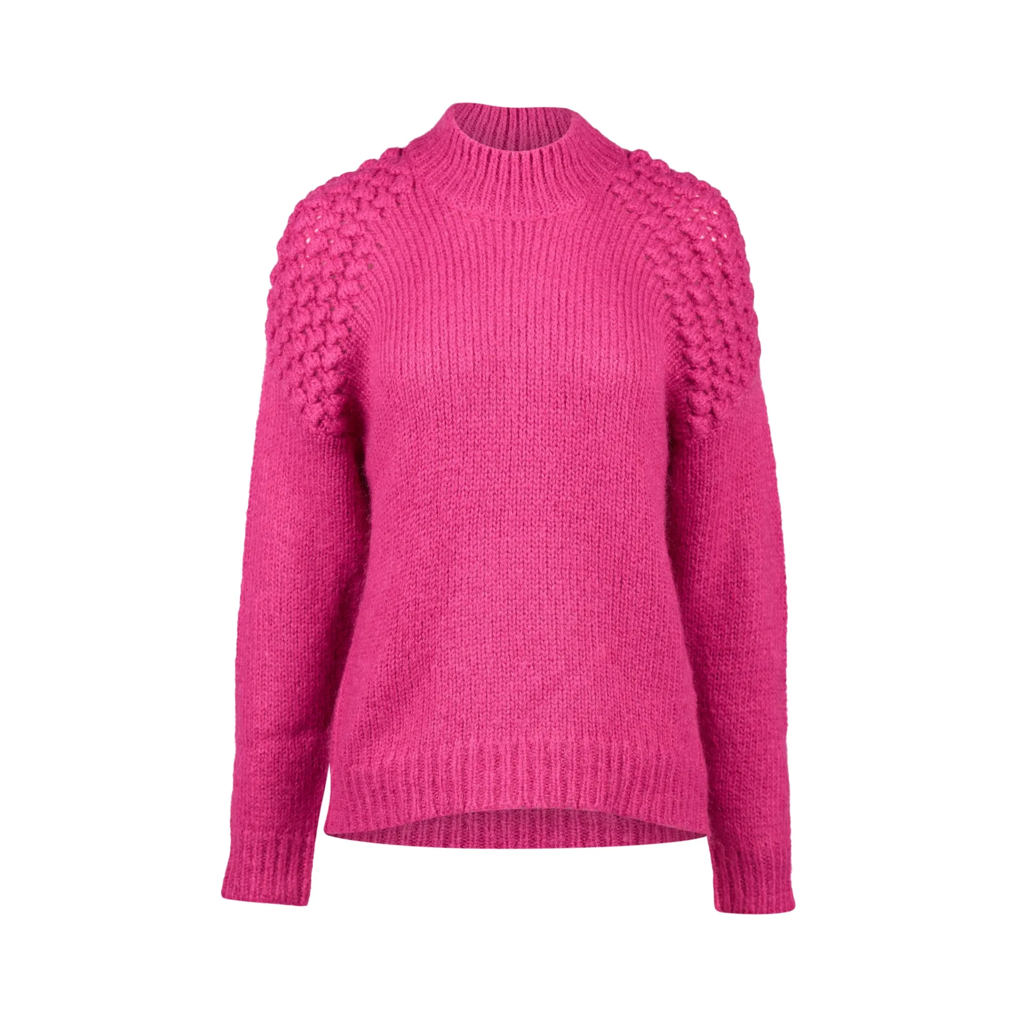 Vassalli - Sweater - 1081 - Magenta - $99 - Mohair Wool  Blend