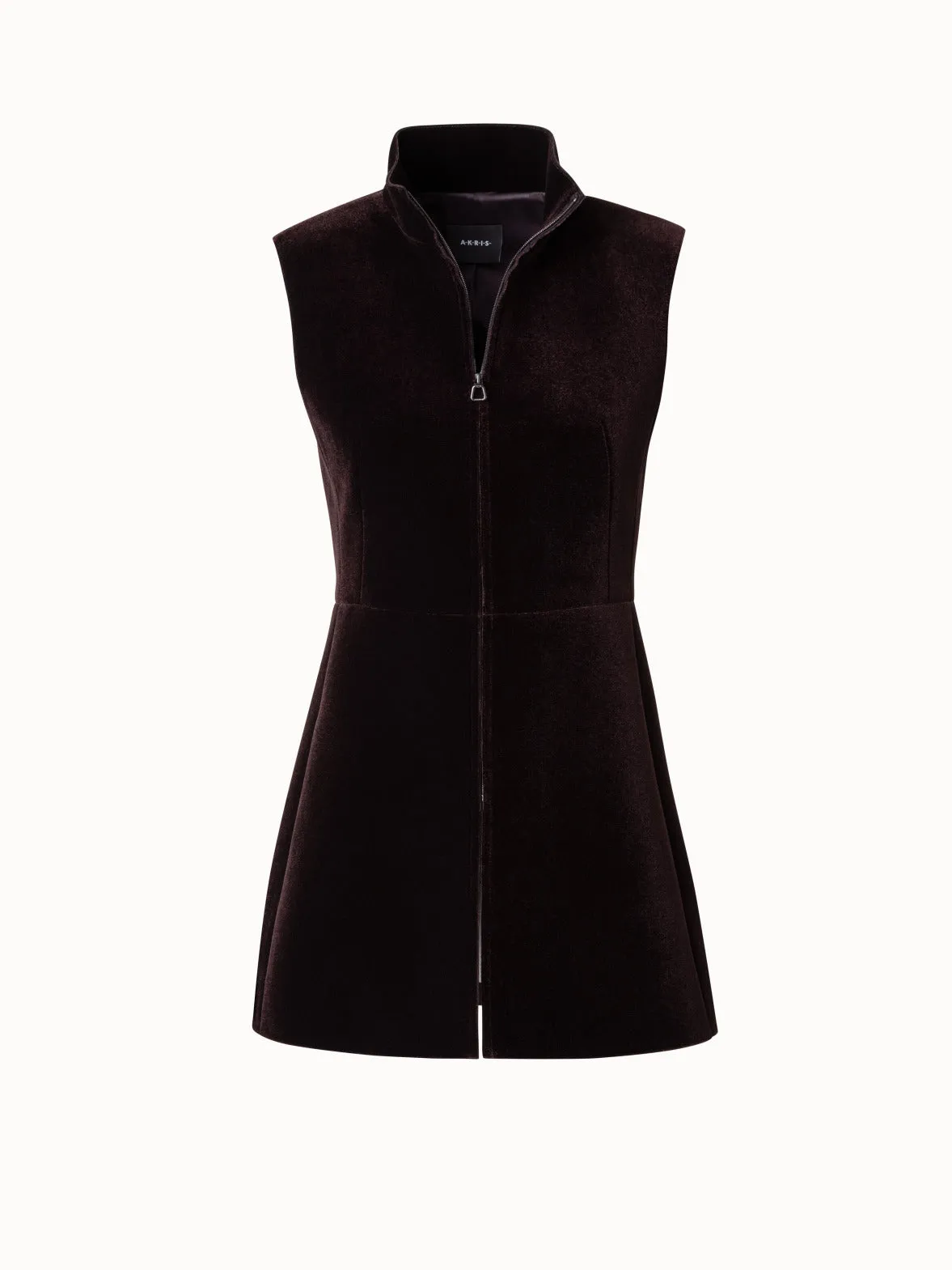 Velvet Neoprene Gilet Akris