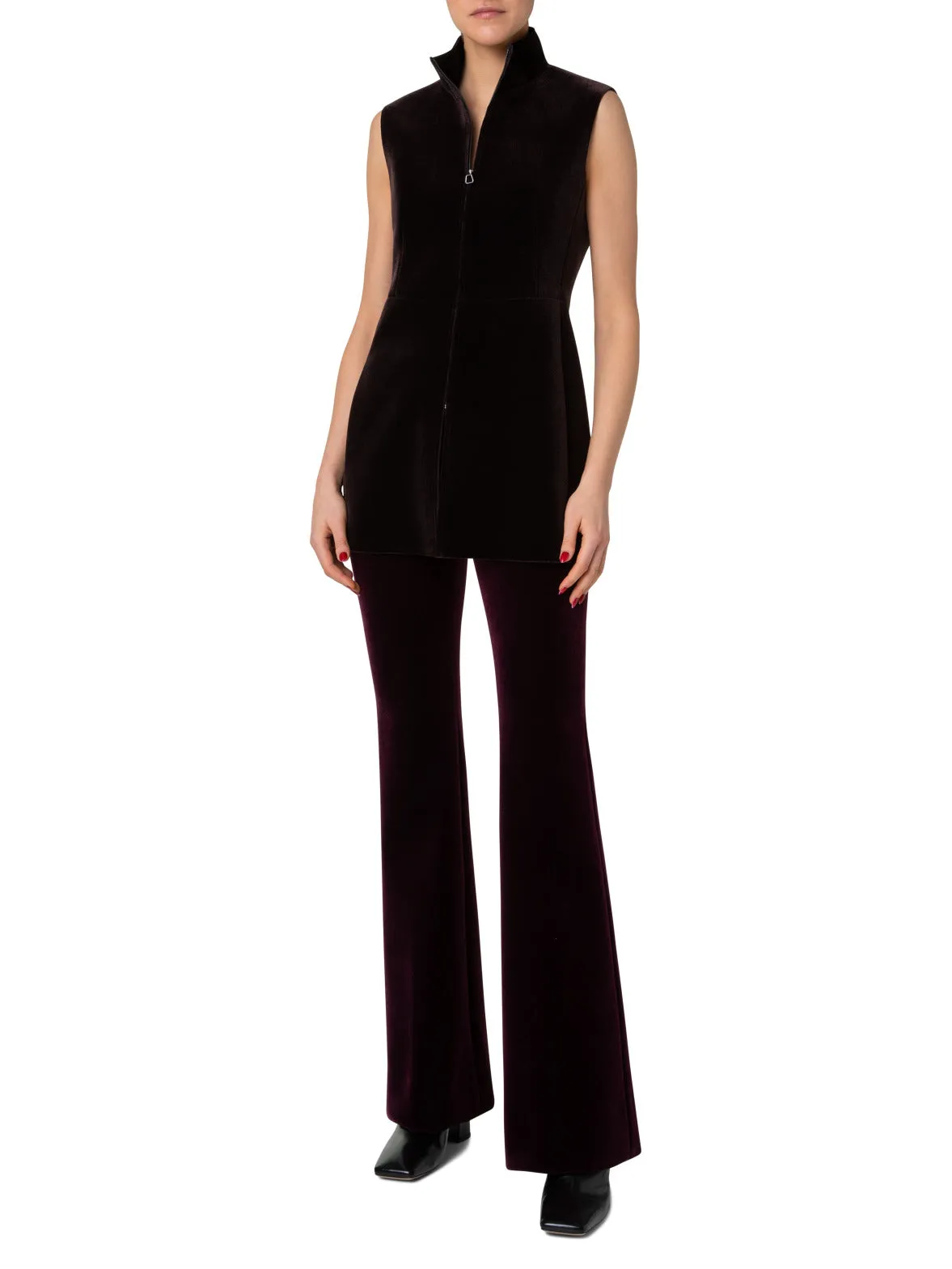 Velvet Neoprene Gilet Akris
