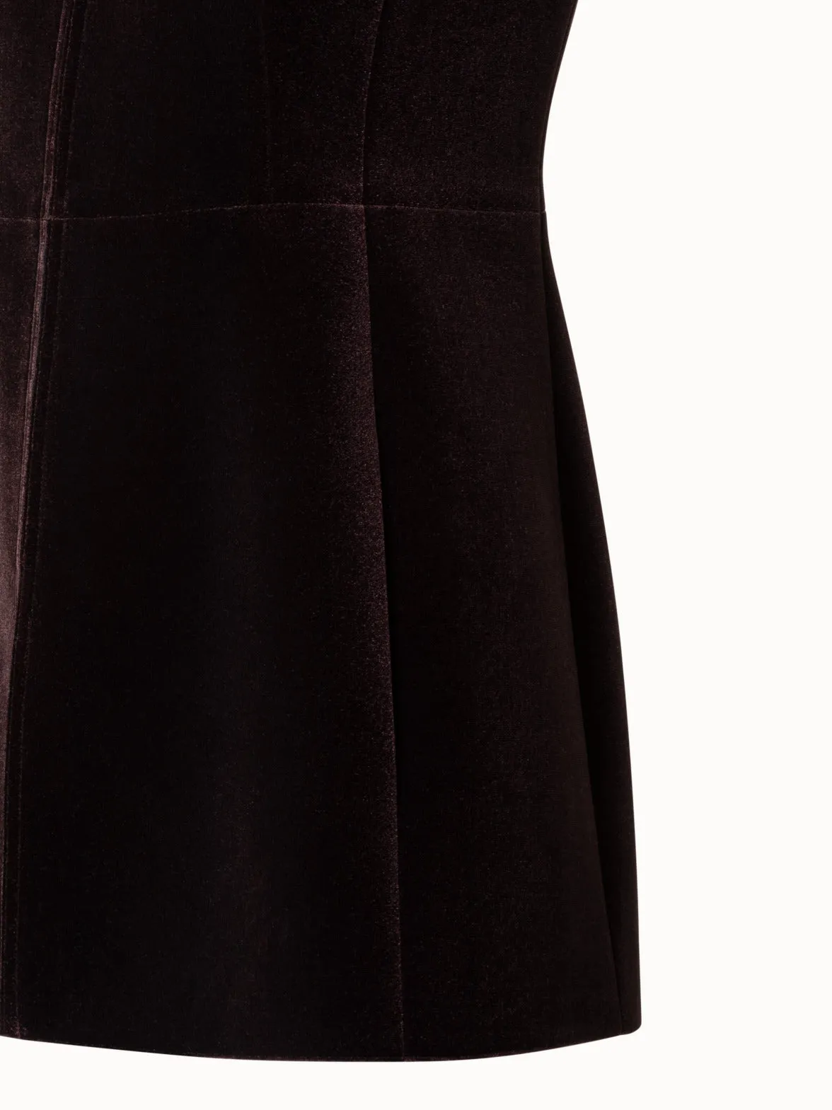 Velvet Neoprene Gilet Akris