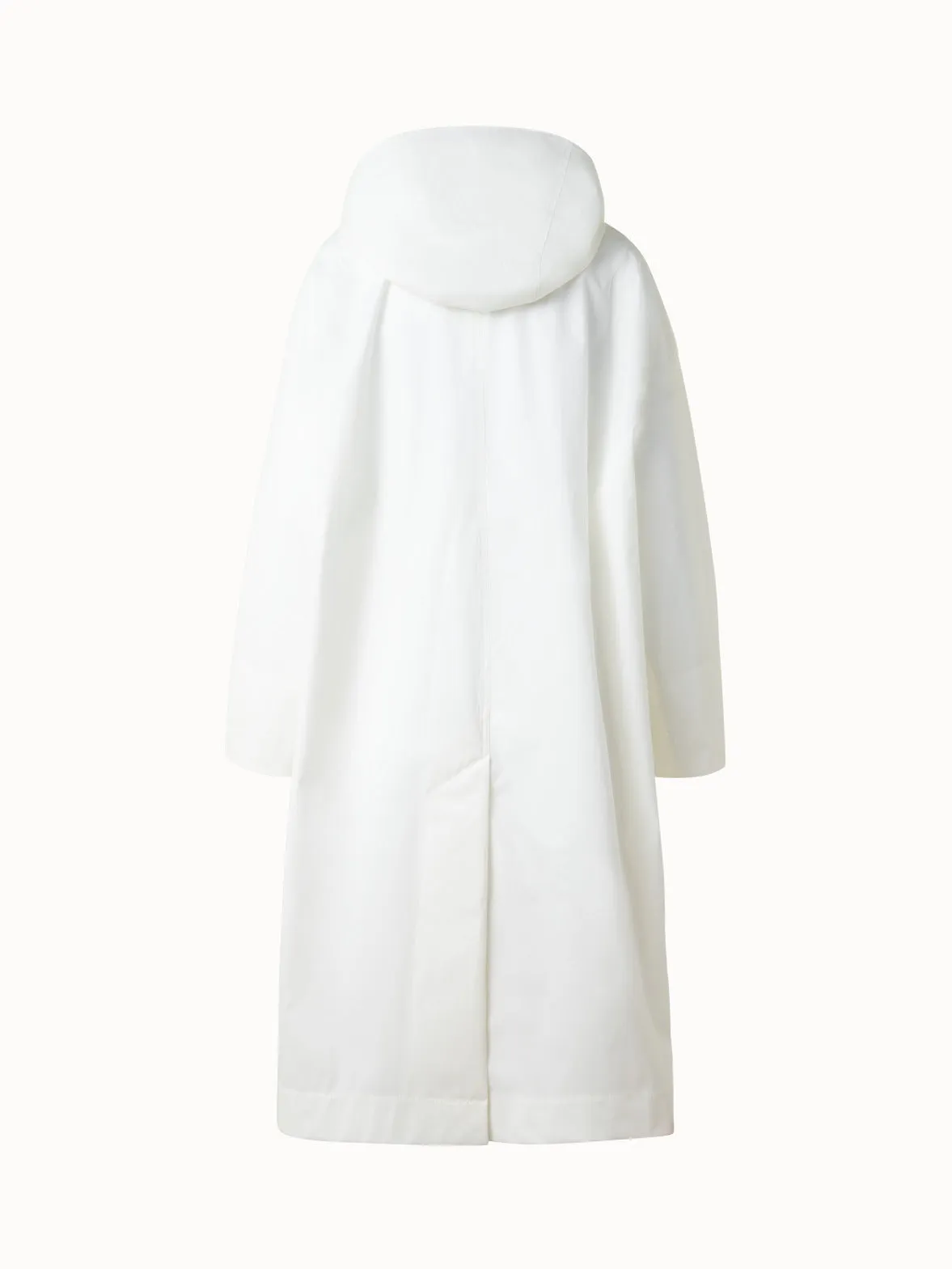 Water Repellent Parka in Cotton Blend with Hood Akris