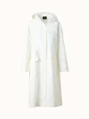 Water Repellent Parka in Cotton Blend with Hood Akris