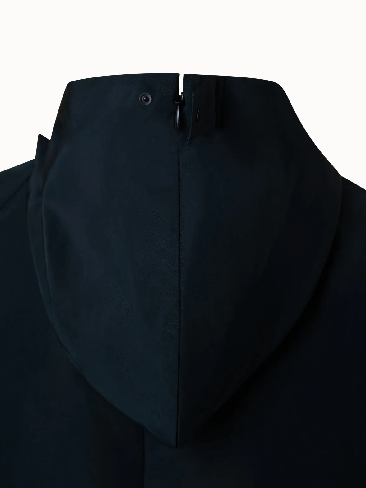 Water-Repellent Silk Taffeta Parka Akris