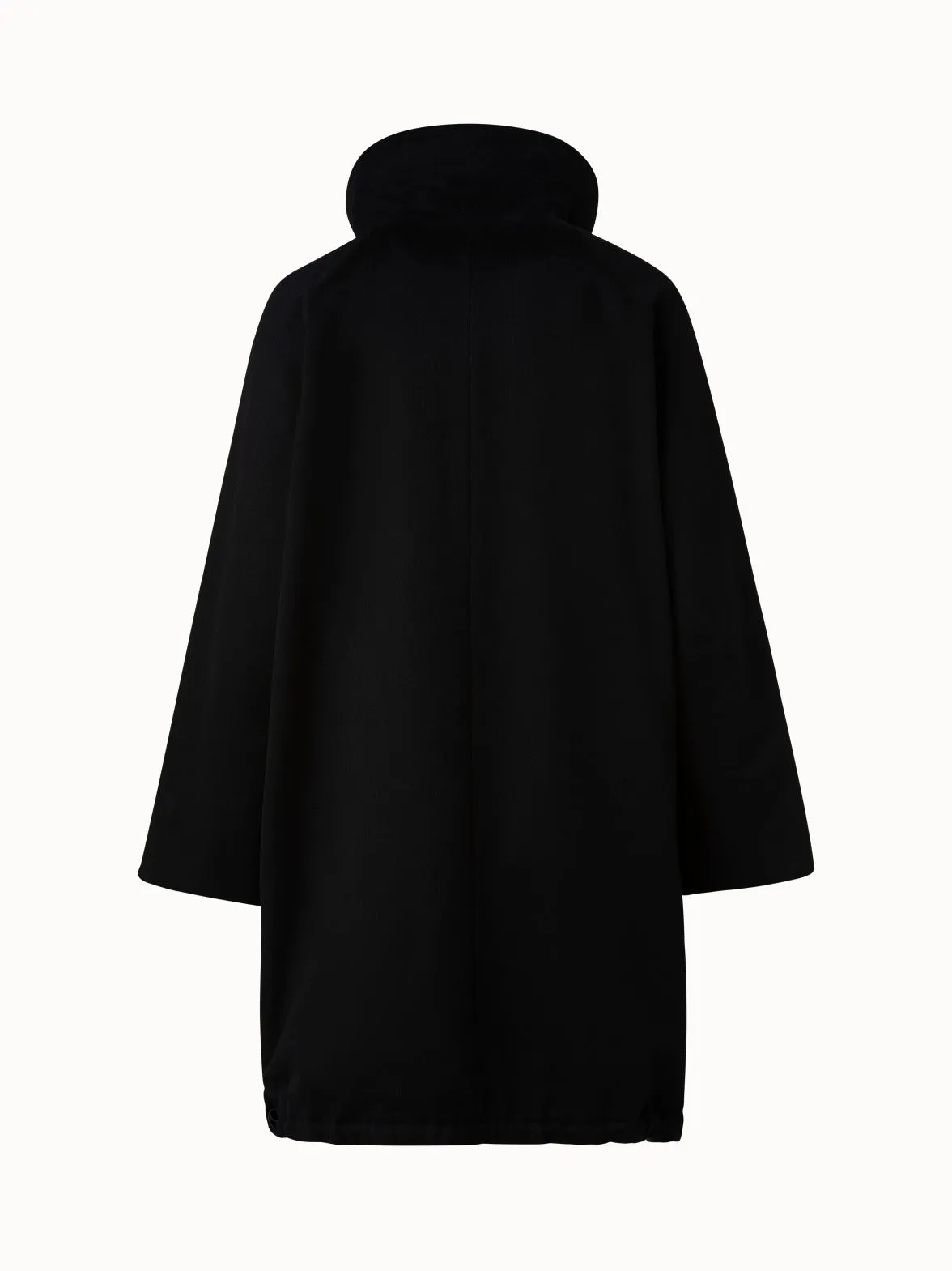 Water-Repellent Silk Taffeta Parka Akris