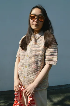 Wax Tellaro Rainbow Twist Knit Polo Shirt
