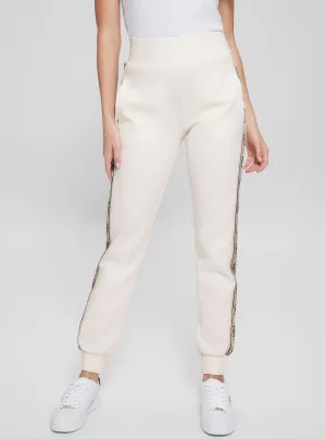 White Logo Britney Track Pants Guess