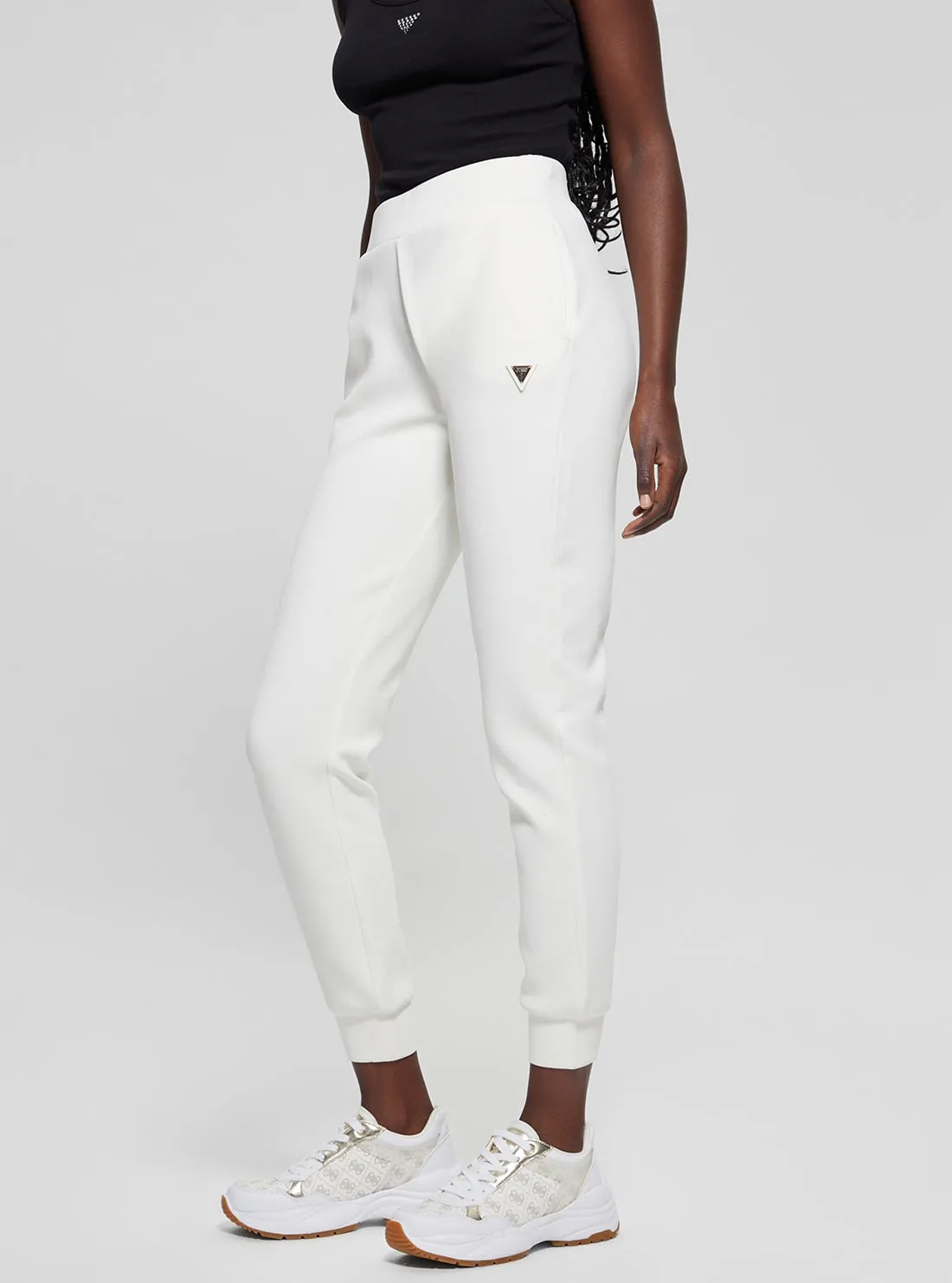 White Olympe Long Pants Guess