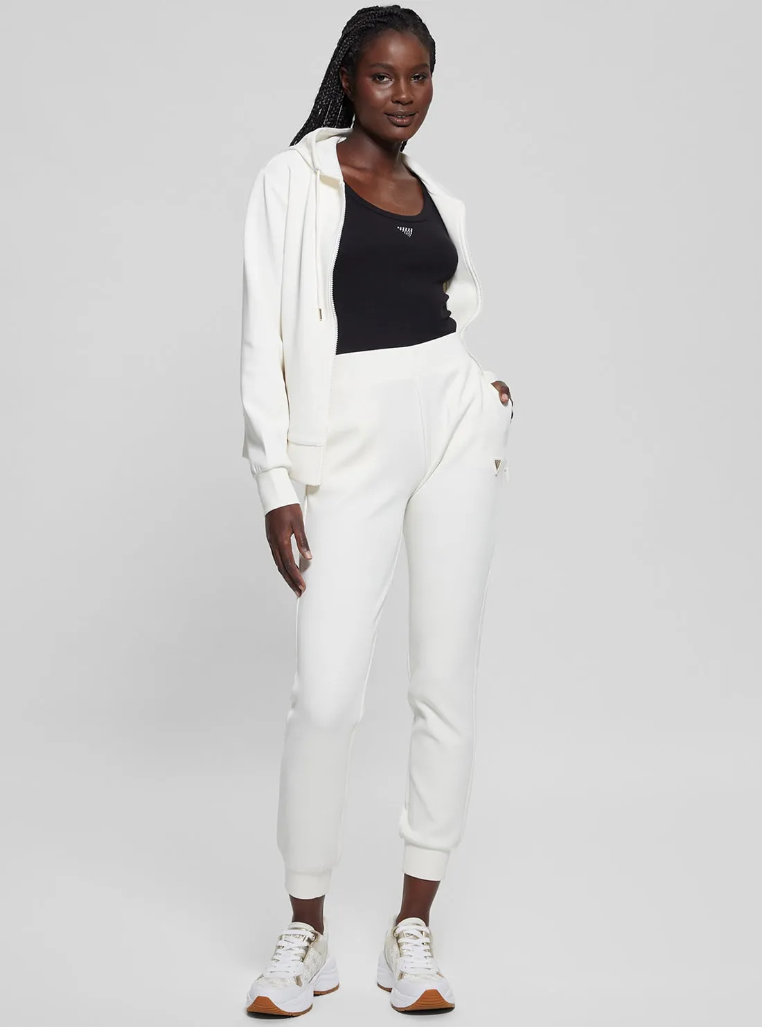 White Olympe Long Pants Guess