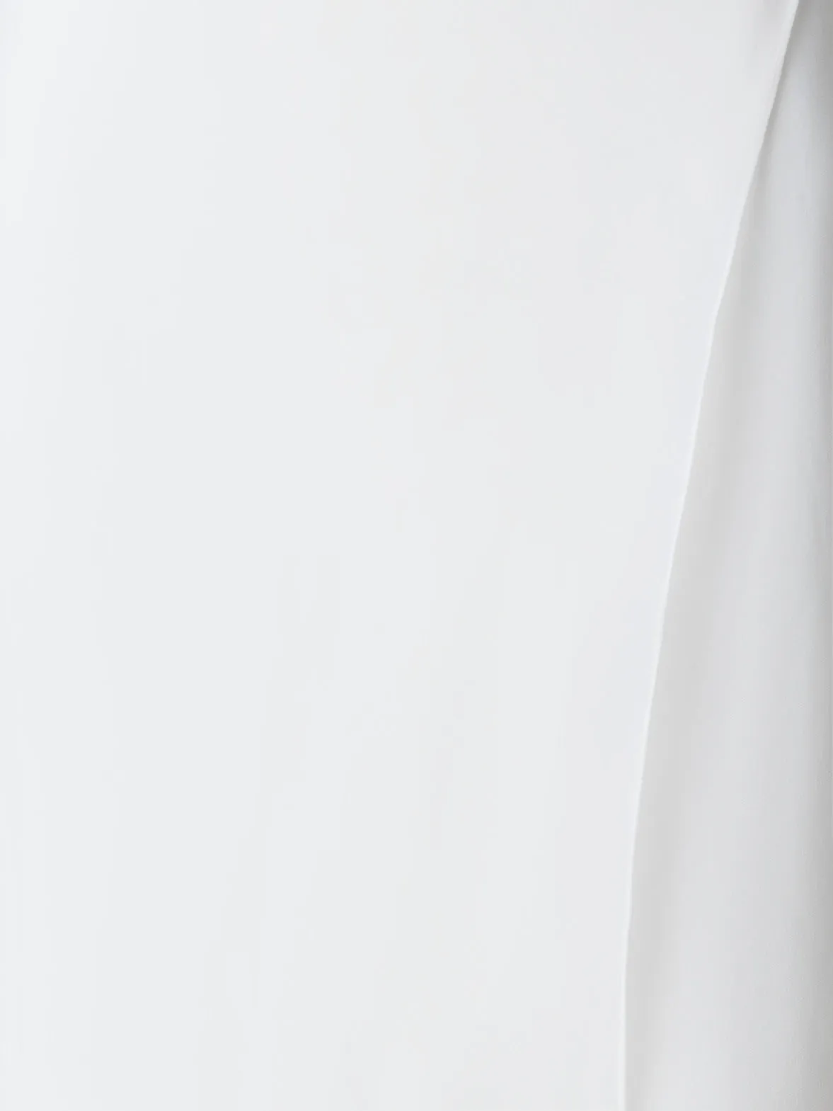 White Silk Skirt with Sheer Organza Overlayer Akris