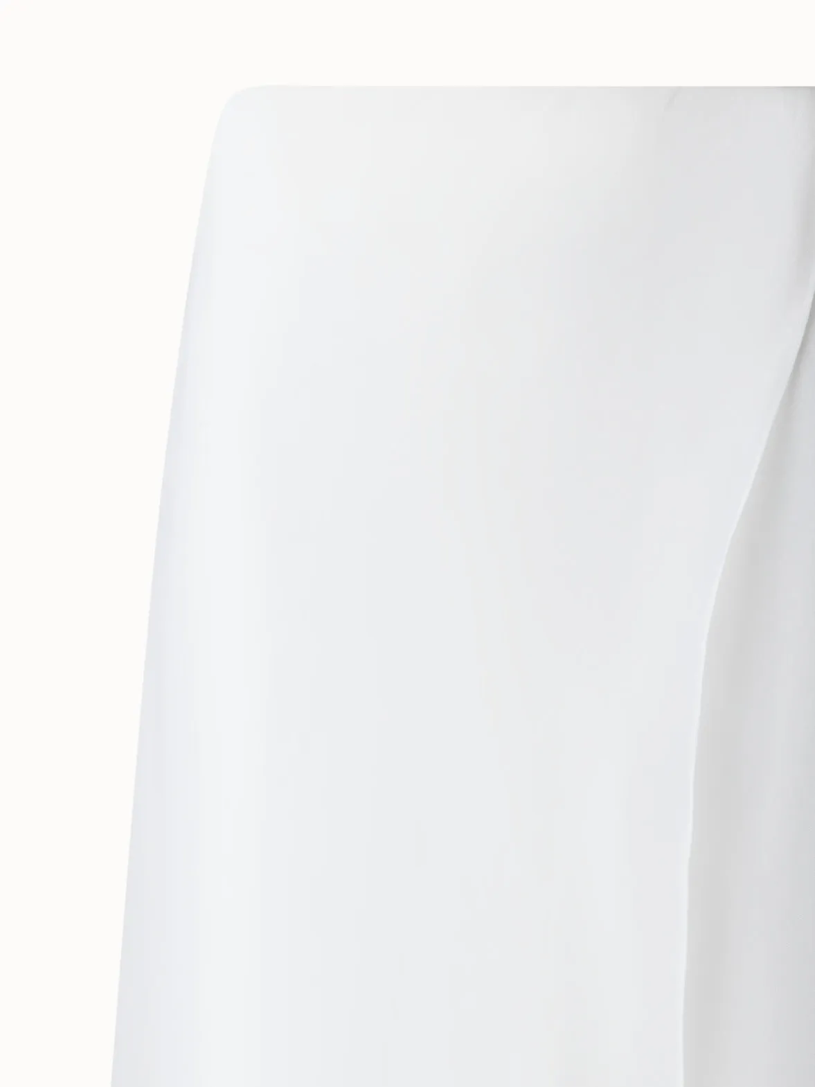 White Silk Skirt with Sheer Organza Overlayer Akris